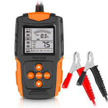 12V 24V Portable Professional Car Battery Tester Motorcycle Digital Battery Analyzer for Lead-Acid Battery Testing