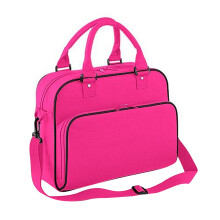 (One Size, Fuchsia/Black) Bagbase Compact Junior Dance Messenger Bag (15 Litres)