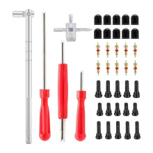 Valve Stem Puller Installer Tool, Single Tire Valve Core Remover Installer Tool(40Pcs)