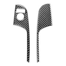 For X-Trail Rogue T32 2013-2021 LHD Carbon Fiber Car Mirror Adjustment Trim Interior Accessories