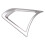 3ST Silver Rattskydd Trim Rattknappram för  Fusion Mondeo 2013-2019 7