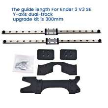 Dual Y-Axis Rail Upgrade Kit for -3 V3 SE MGN9H Guide Rail 300mm High Precision Kit 3D Printer Accessory