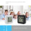 Perpetual Calendar Alarm Clock,Bedside Voice-Activated Clock with Backlight,Clock for the Elderly with Temperature Black 5