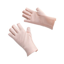 Fingerless Gloves Non Slip UV Protection Driving Gloves Summer Outdoor Gloves for Women and Girls Leather