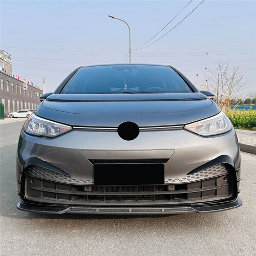 Front Bumper Wind Knife for  ID.3 2019-2022 Front Bumper Spoiler Black 2