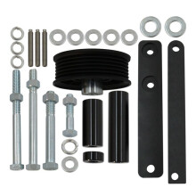 Car Off Road Air Pump Kit Pump Pulley Kit for Chevy Corvette C4 L98 1985-1991 Black