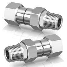 2pcs 3/8inch NPT Pressure Washer Swivel Fitting,Anti-Twist 3/8inch Swivel Male to Female Adapter,360 Swivel Connector