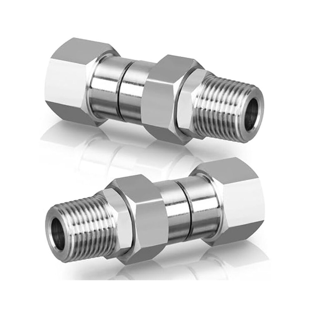 2Pcs 3/8Inch Npt Pressure Washer Swivel Fitting,Anti-Twist 3/8Inch Swivel Male To Female Adapter,360 Swivel Connector 4711380540456