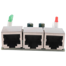 Fast   3 Port Ethernet  10 / 100mbps Network  Hub Pcb Module Board for System Integration Module