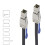 MinSAS Cable 4X SFF-8644 to SFF-8644 Cable Multilane Shielded Cage Cable Hard Disk Server Data Sync Transmission 1M 4