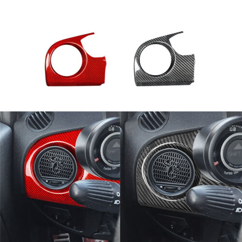 Driver'S Side Instrument Panel Air Vent Decorative Frame for  Abarth 500 595 2012-2015 Interior Modification Black 2