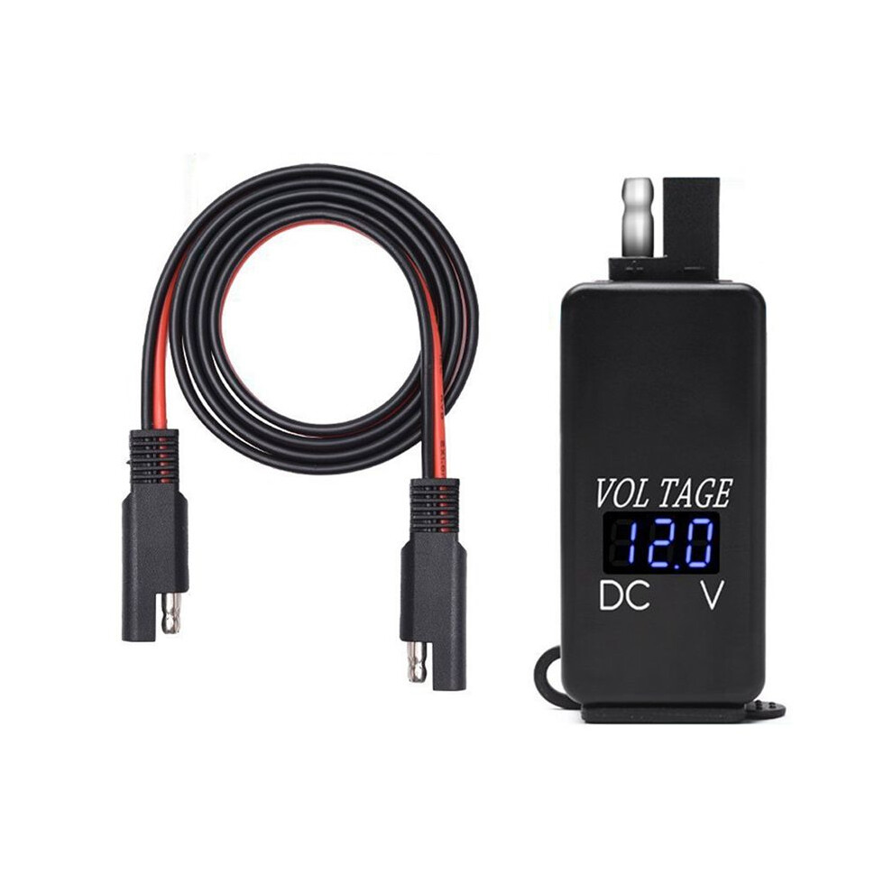 Sae To Usb Adapter With Voltmeter Motorcycle Quick Disconnect Plug With Waterproof Dual Usb Charger For Phone 6031951722998