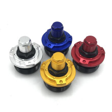 Per  YZF R15 V3 Ammortizzatore Anteriore Vite Coperchio Tappo Precarico Bulloni Forcella CNC Accessori Moto Blu