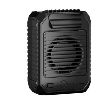 M22 Outdoor Hanging Waist Fan 10000MAh Portable Neck Hanging Multifunctional Charging+Cooling Waist Hanging Fan Black