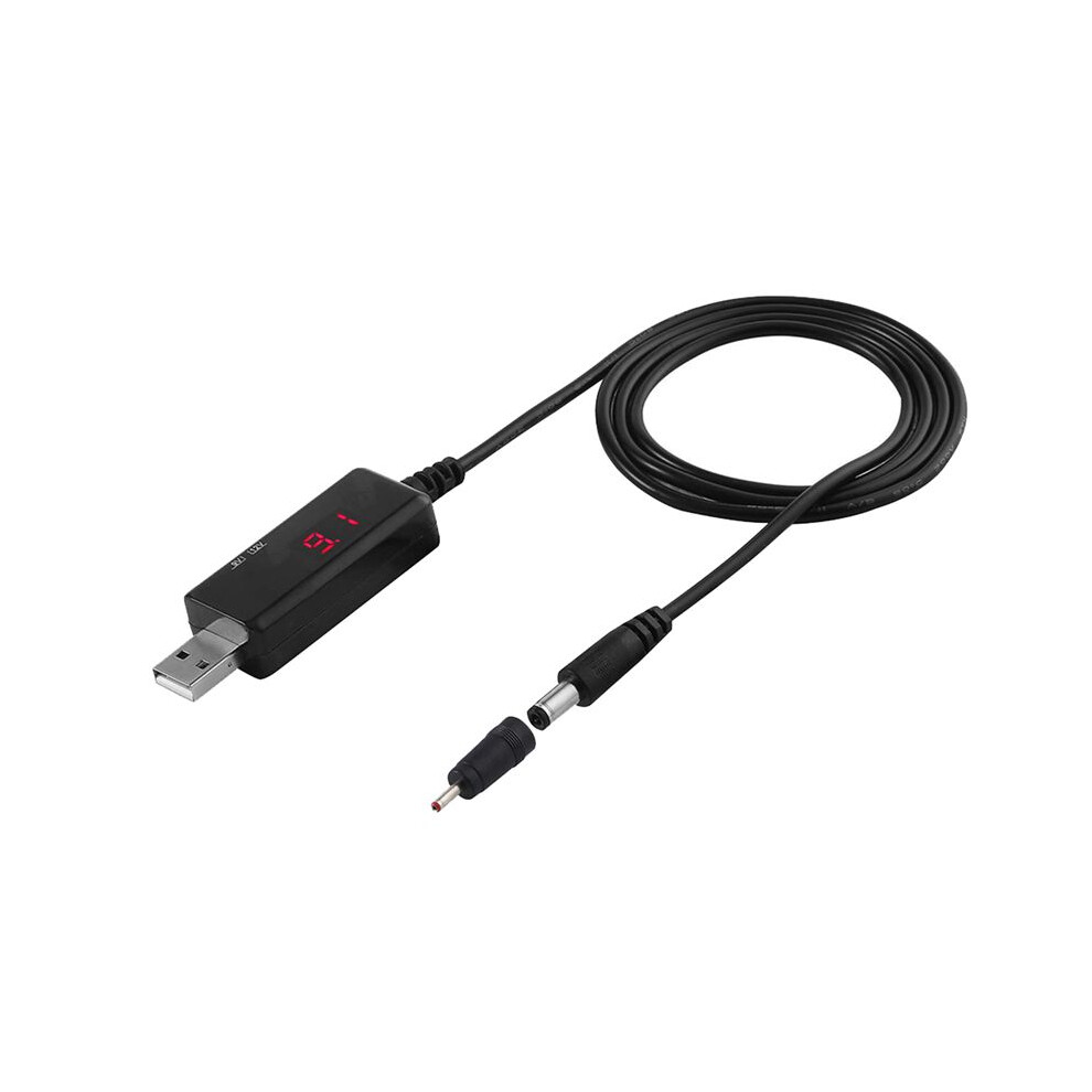Usb 5V To 9V 12V Power Cable For Route Charge Wifi Adapter Wire Usb Boost Module Converter Via Powerbank Usb Black 6031973633616
