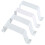 Downspout Adapter Gutter Downspout Strap 3X4 Leader Strap 3X4 (4 Pack) (White) 4