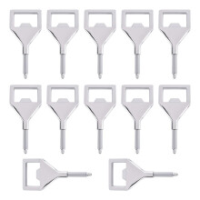 Metal Bottle Opener Blank Stainless Steel Flat Bottle Opener Inserts Kit Threaded Beer Opener Hardware for Party
