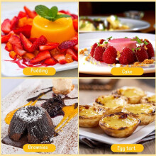 20 Stuks Individuele Mallen Puddingvormen Cups Chocolade Gesmolten Pannen Non-Stick Cupcake Cake Cookie Puddingvorm