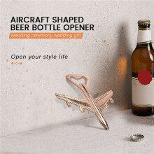 Confezione da 12 Airplane Bottle Opener Gift Box Air Plane Travel Beer Bottle Opener Favore di Partito Decorazioni di Compleanno di Nozze