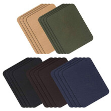 Aufbügeln Flicken 20 Stücke Jacke Jean Kleidung Flicken Kit, 4,9 X 3,7 Zoll, Dunkel Sortiment, 5 Farben