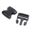 10x Hard Plastic Strap Band Belt Side Release Buckle 3cm Width Black 6