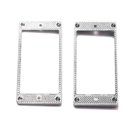 2St Humbucker Pickup Ring MetallböJd Bottenram för LP PRS Gitarrdelar 2