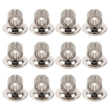 12 PCS-Stifthalter-Clips Aus Edelstahl mit Verstellbarer Selbstklebender Federschlaufe mit Federschlaufe