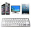 Russian Keyboard Ultra-Thin Wireless  Keyboard, for IOS Android Windows Tablet / Laptop -White 5