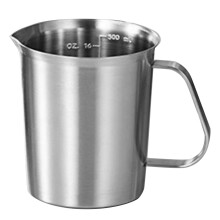 Stainless Steel Measuring Cup Mug Mixing Resin Tools Precision Graduated Kitchen Jug Pour Spout Baking Cooking 500ml