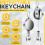 2Pcs Retractable Pull Key Ring ID Badge Lanyard Name Tag Card Holder  Reel Belt Clip 3
