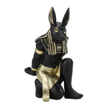 Resin Anubis God Wine Rack Figurines Modern Egypt Dog Miniatures Statues Animal Interior Home Desk Decor Sculpture