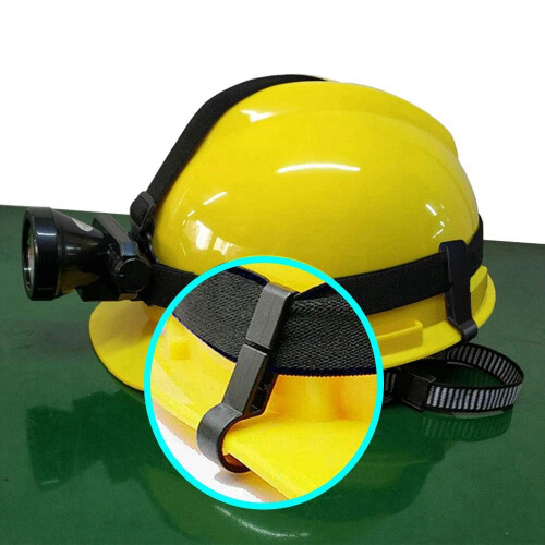 Helmet Clips for  Light Lamp Hard Hat Light Clips,Hardhat Accessory,Easily Mount Hook for Helmet,Cap Strap 100 Pcs 2