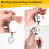 2Pcs Retractable Pull Key Ring ID Badge Lanyard Name Tag Card Holder  Reel Belt Clip 6