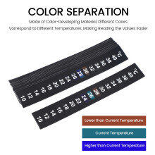 12 Stks Draagbare Aquarium Aquarium Stick- Thermograaf Temperatuur Maatregel Celsius Thermometer Sticker:
