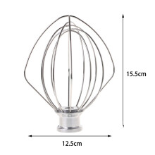 Attachement de MéLangeur éLectrique de Fouet de Fil D'Acier Inoxydable pour K45WW 4.5QT Adapté Aux Accessoires de Cuisine K45WW
