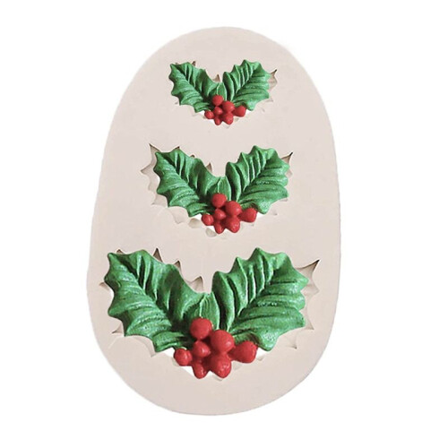 Christmas Bell Leaf Modeling Mold Homemade Baking Mold DIY Jelly Drop Mold 2