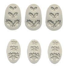 Christmas Bell Leaf Modeling Mold Homemade Baking Mold DIY Jelly Drop Mold