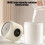 Home Large Capacity Atomizer USB Silent Night Light Small Air Purifying Humidifier,Creamy-White 5