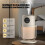 Home Large Capacity Atomizer USB Silent Night Light Small Air Purifying Humidifier,Creamy-White 1