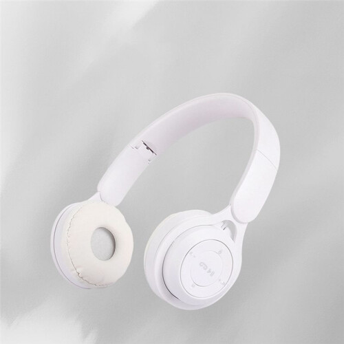 Headband  Headset Y08 Wireless  Headset Portable Foldable Children Headset White 2