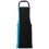 Premier (One Size, Black/Turquoise) Premier Contrast Bibbed Full Apron 1