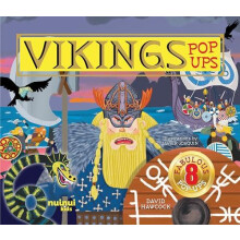 Vikings PopUps by David Hawcock Hardcover Book