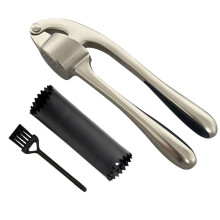 Set Spremiaglio da Cucina, Strumento Trita Aglio, Facile da Spremere, Facile da Pulire, Sbucciatore e Spazzolino per Aglio In Silicone, Gadget da