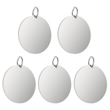 H2D Laser Engraved Round Stainless Steel Tags 30mm for 3D Printer Accessories