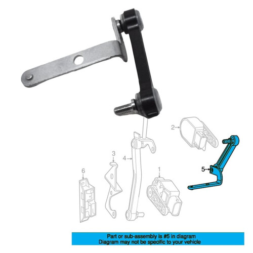 Car Rear Right Height Sensor Link A1663201032 for - GLS X166 ML W166 GLE W292 Headlight Level Sensor Strut 2