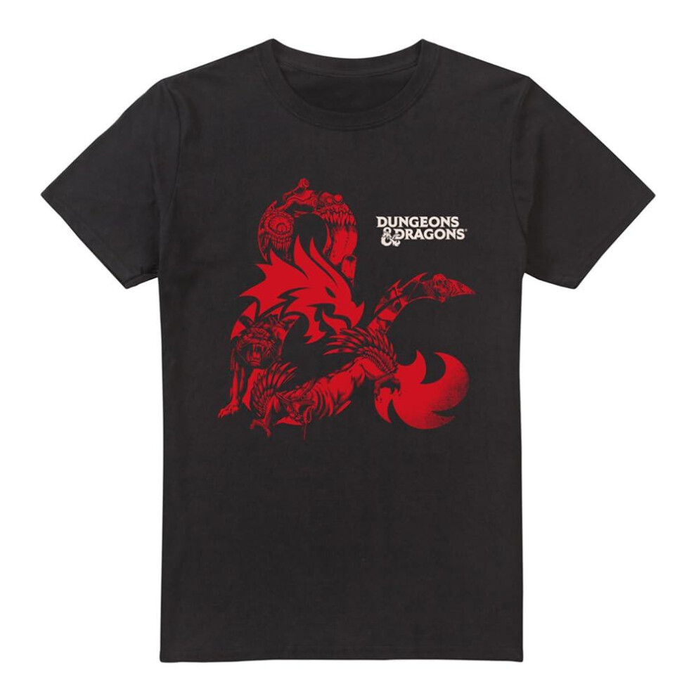 Dungeons & Dragons (M, ) Mens Ampersand Monsters T-Shirt Black