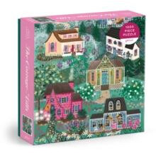 Galison The Cottage Hills - 1000 Teile Joy Laforme Puzzle mit Kunst von Cottages in einem Märchenviertel