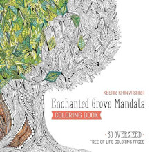 Enchanted Grove Mandala Coloring Book by Kesar Khinvasara Paperback Bo