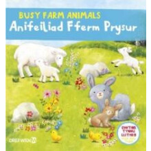 Cyfres Gwthio Tynnu Llithro Anifeiliad Fferm Prysur Busy Farm Animals