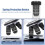 Biological Microscope Lens, 195 Achromatic Black Objective Lens 100X Oil High Power Objective Interface 20.2mm Thread 3